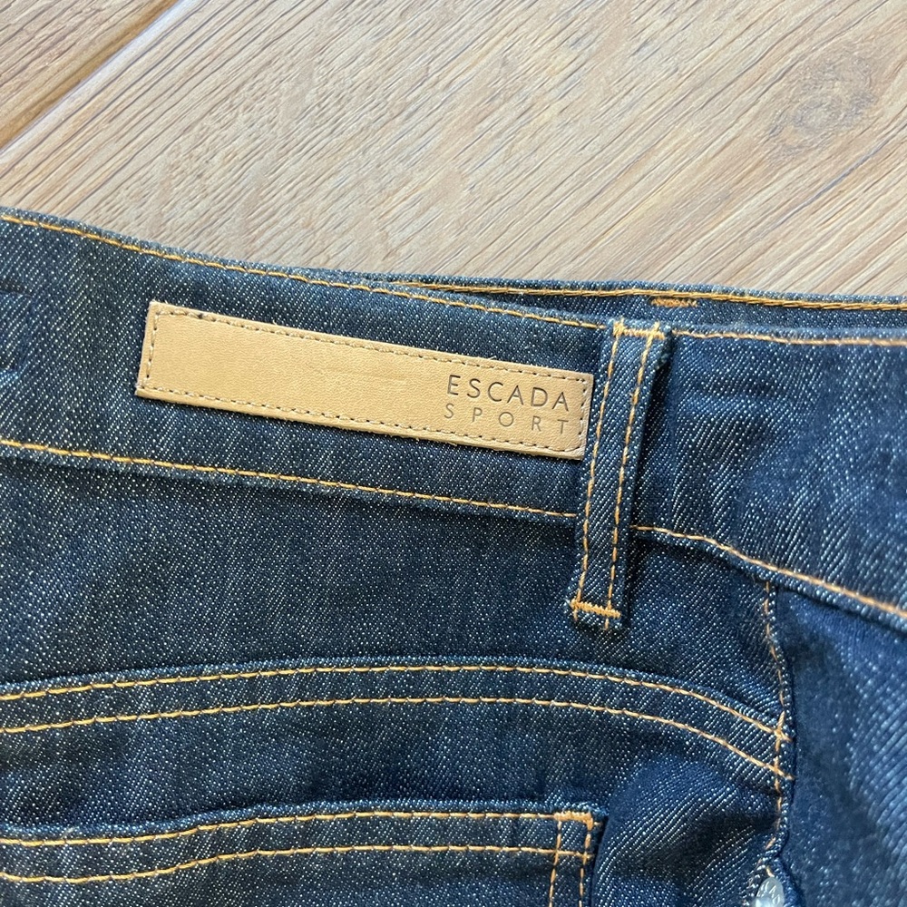 Escada Dark Indigo Flare Jeans - Picture 7 of 13